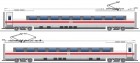 448281 Fleischmann 2 Additional cars for ICE train BR 407 (Set 2) Digital with Sound